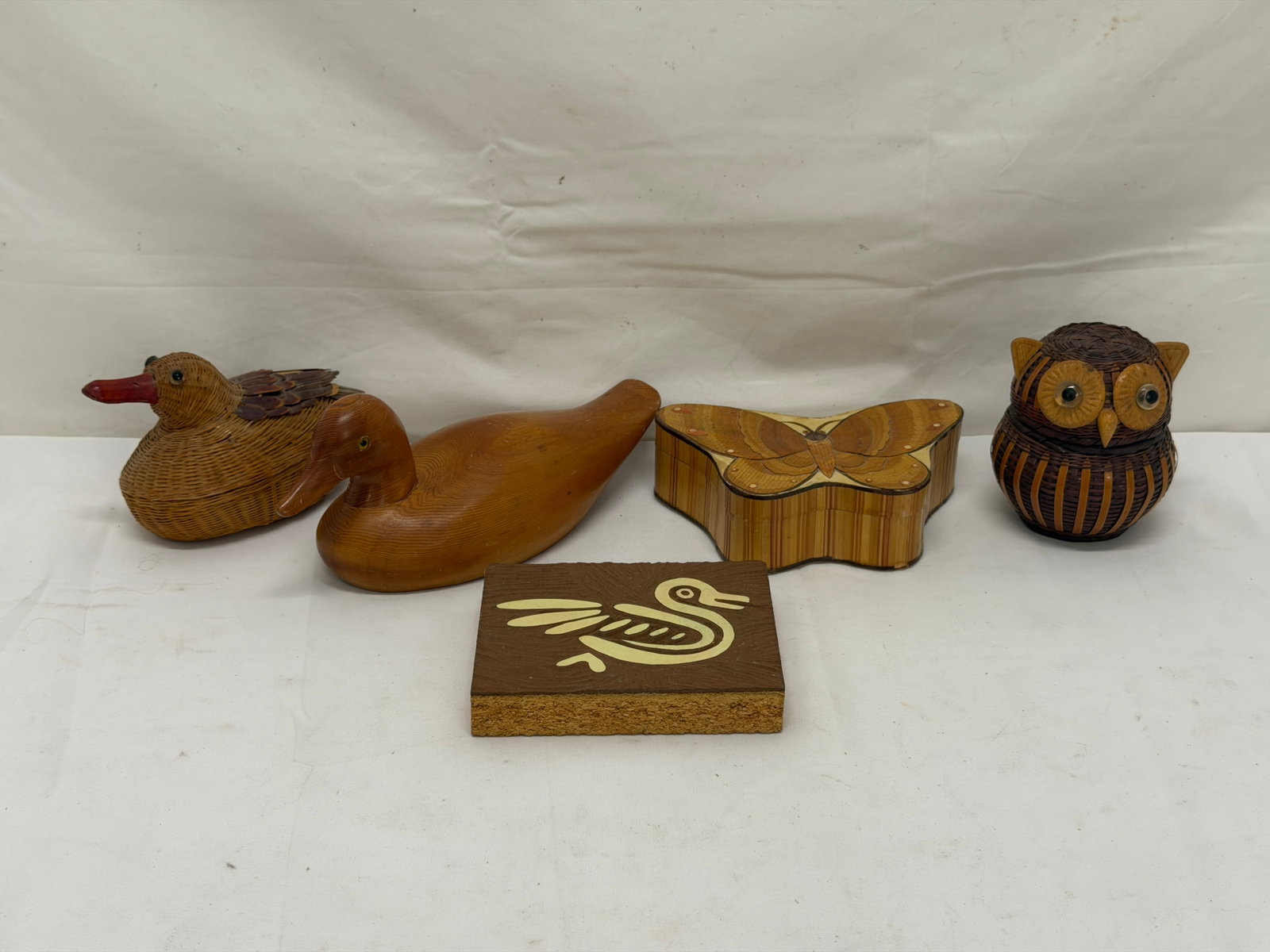 Figural Boxes - Duck Owl & Butterfly, Wood Duck + More (1 of 4)