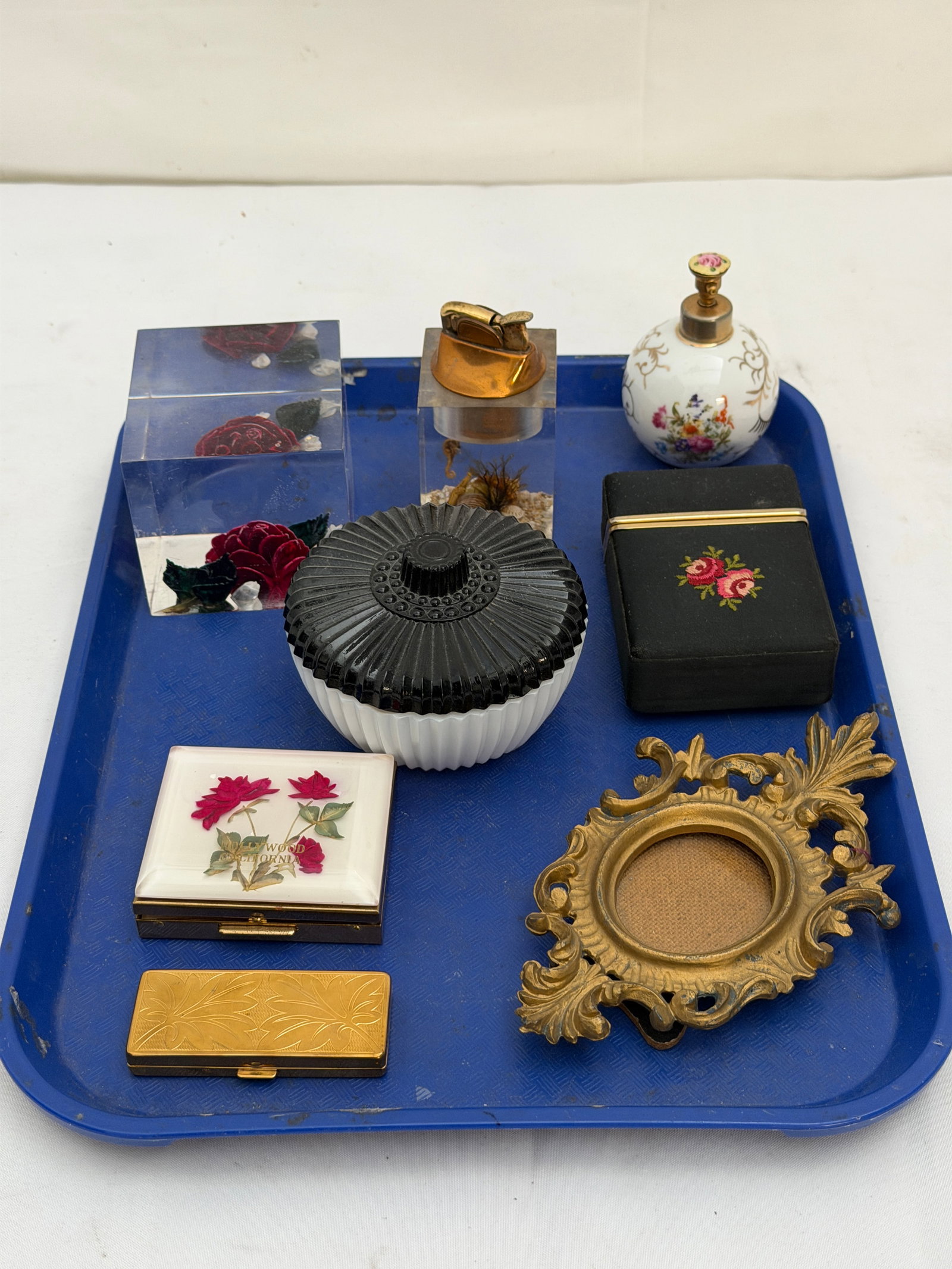 Vintage Items - Perfume, Frame, Lighter, Compacts + More (1 of 4)