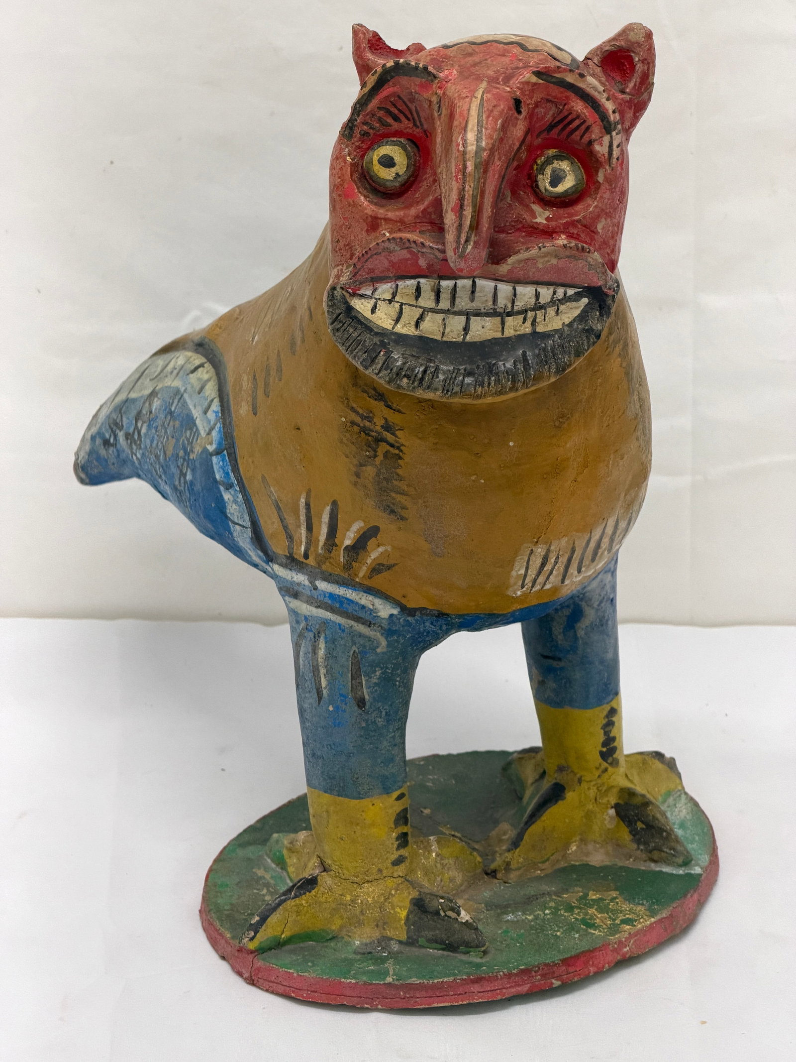 Large 1950s-60s Candelario Medrano(1918-1986) Clay Nahual Figure 14"T (1 of 7)