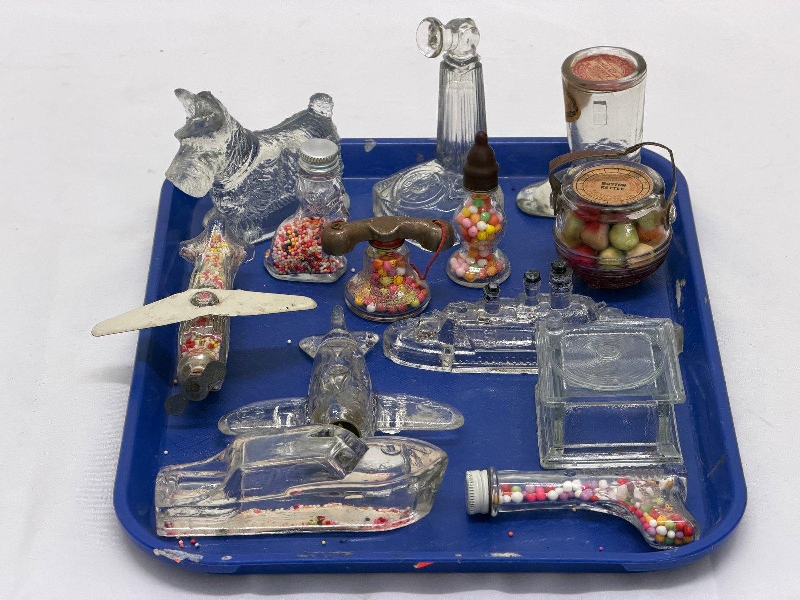 (14)Vintage Glass Candy Containers - Various Sizes & Styles (1 of 6)