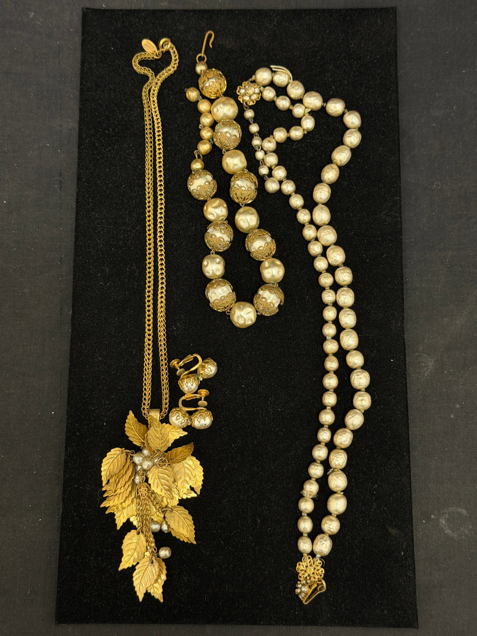 Vintage Miriam Haskell Necklaces + Earrings (1 of 9)