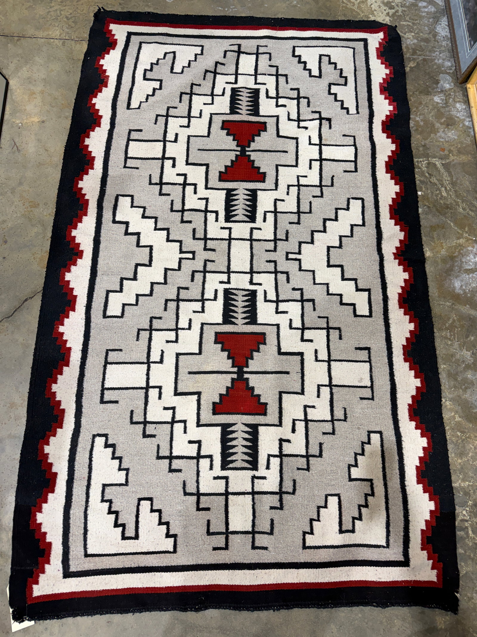 Southwestern Navajo Storm Pattern Area Rug - 4'5" x 7'4" (1 of 4)