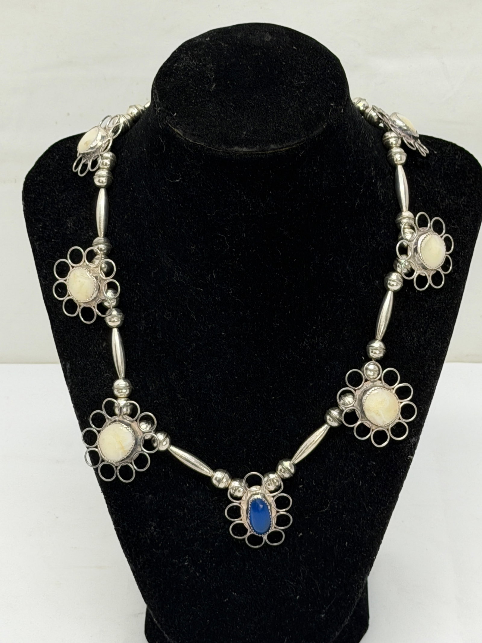 Vintage Sterling Silver Native American Southwest Necklace (1 of 5)