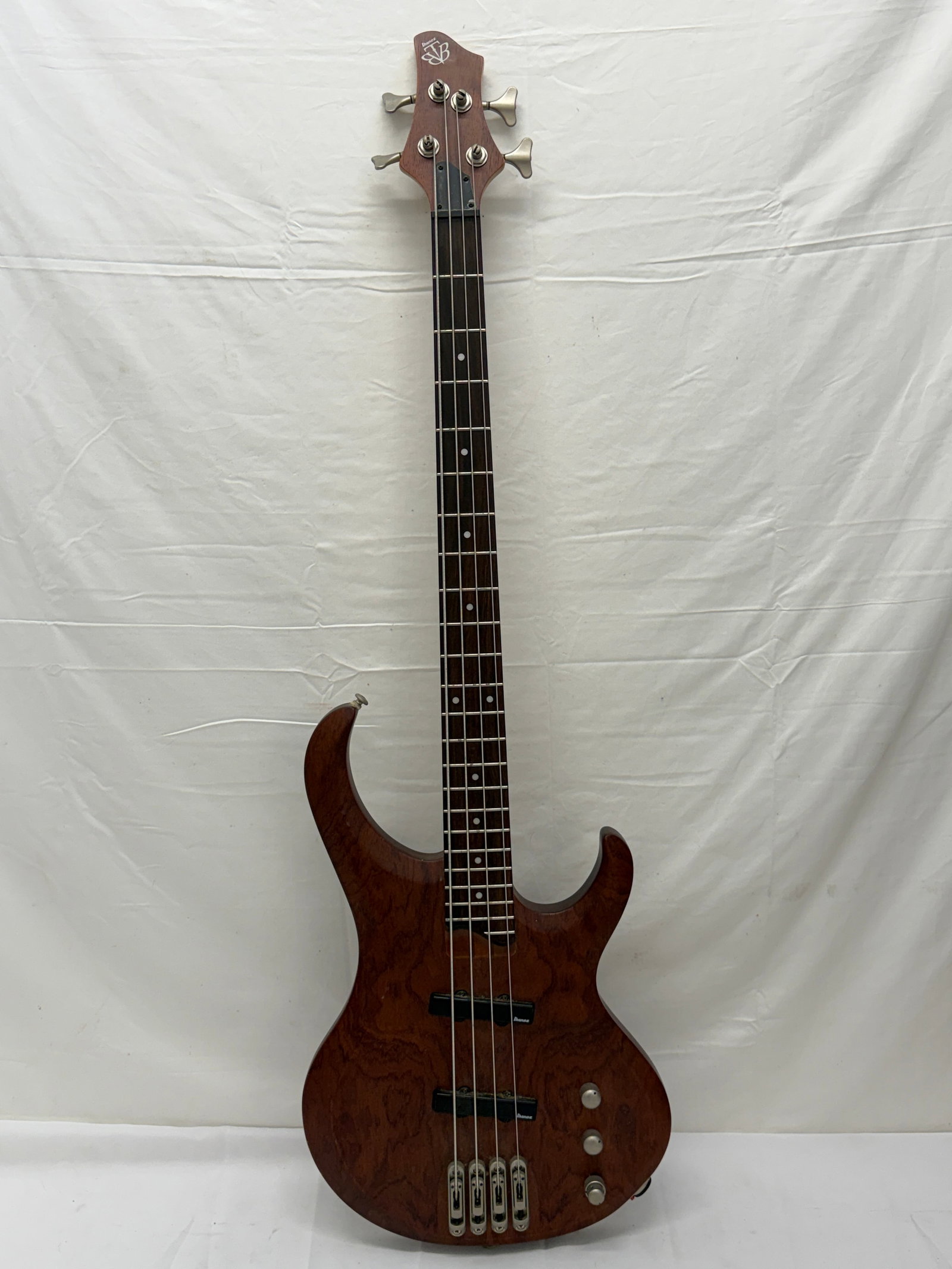 2002 Ibanez 4 String Electric Bass Guitar - BTB Series: Maple & Walnut Neck , Mahogany with Bubinga Top Body - 43.75"L