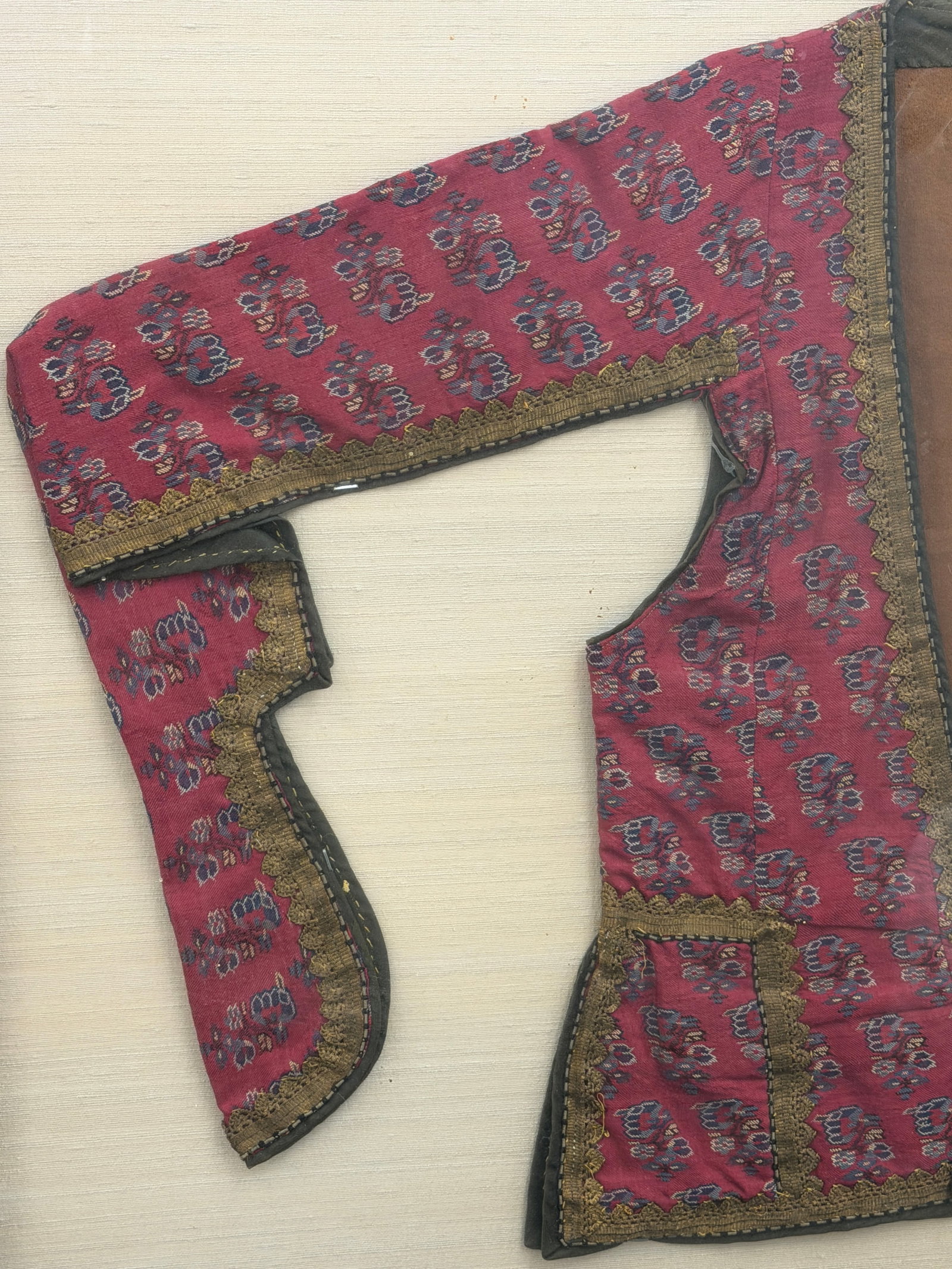 19thC Azerbaijani Cepken / Chepken Authentic Jacket in Shadow Frame - 2