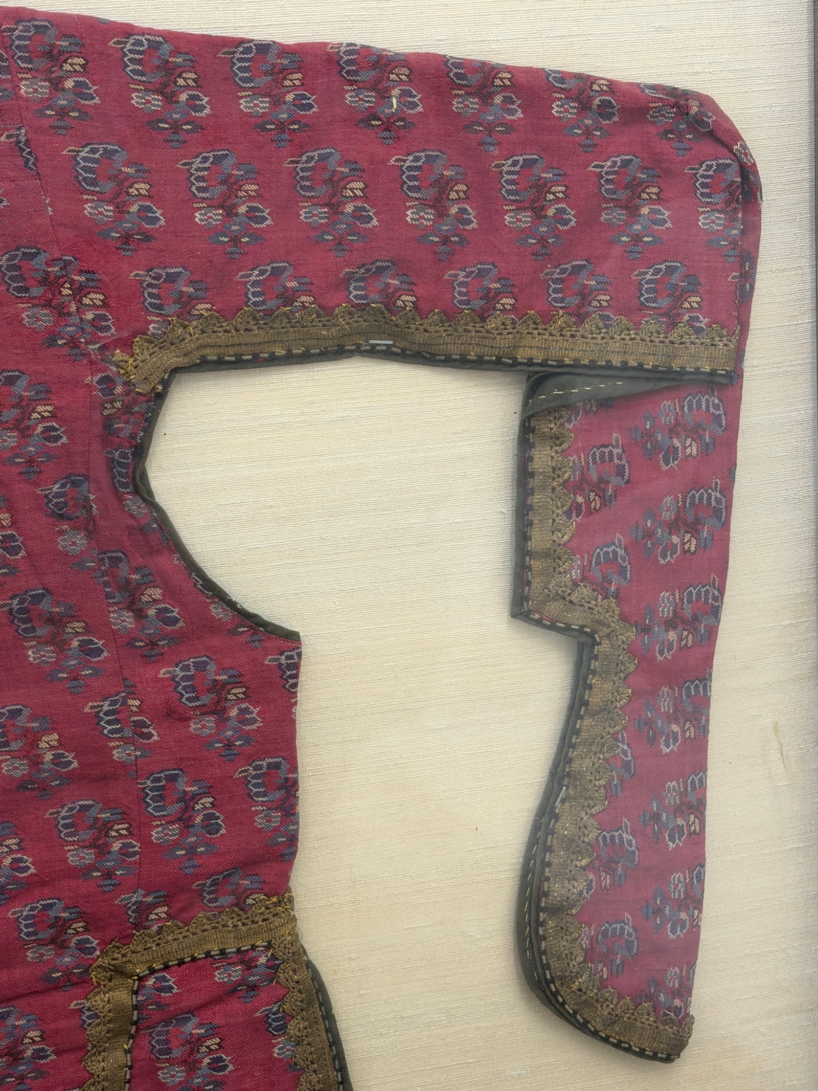 19thC Azerbaijani Cepken / Chepken Authentic Jacket in Shadow Frame - 4