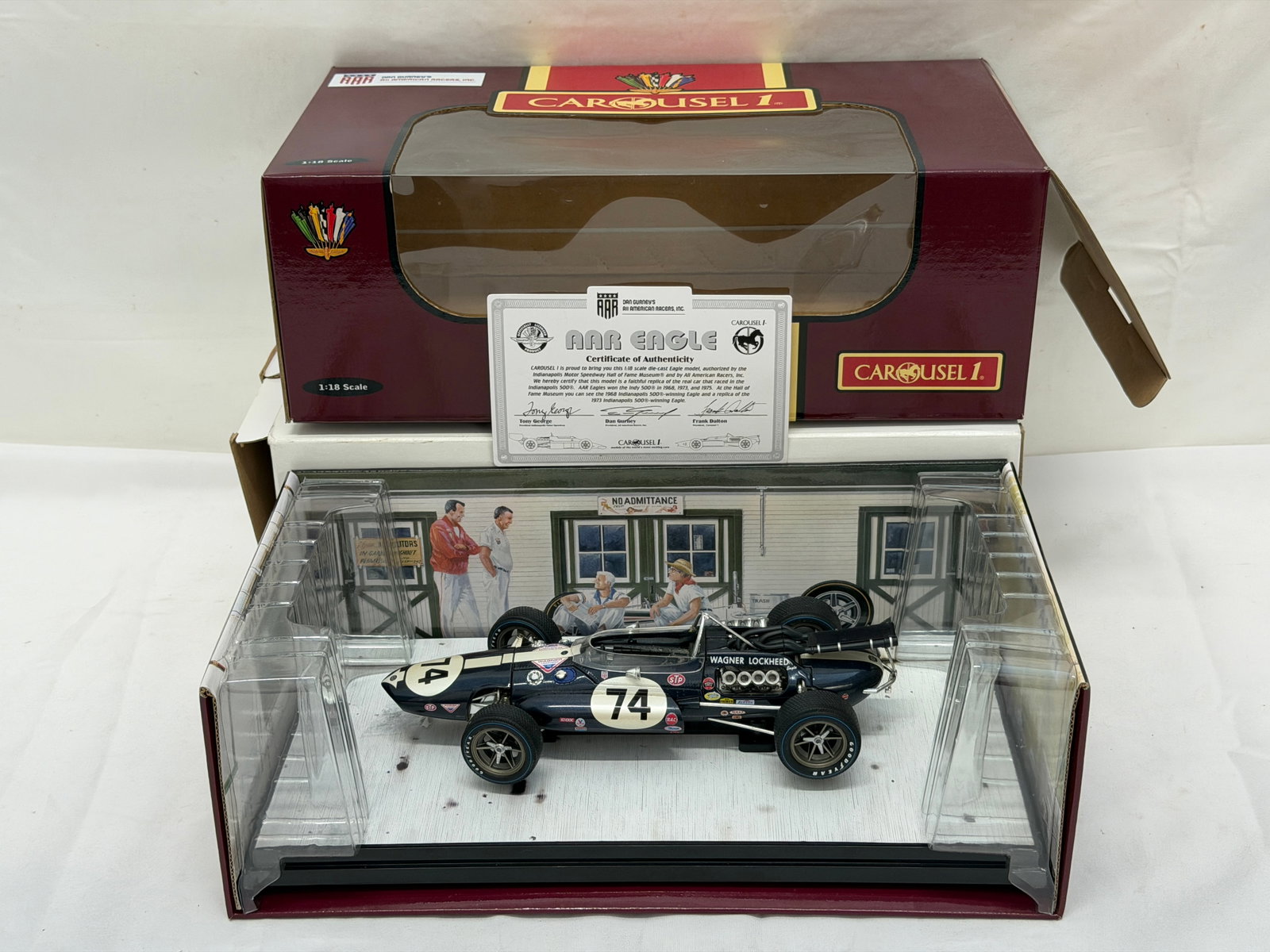 Carousel 1 AAR Eagle #74 Dan Gurney Diecast with COA #4761 (1 of 7)