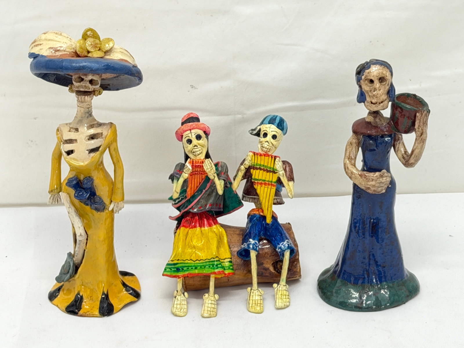 (3)Vintage Dia De Los Muertos Figures (Day of The Dead) (1 of 6)