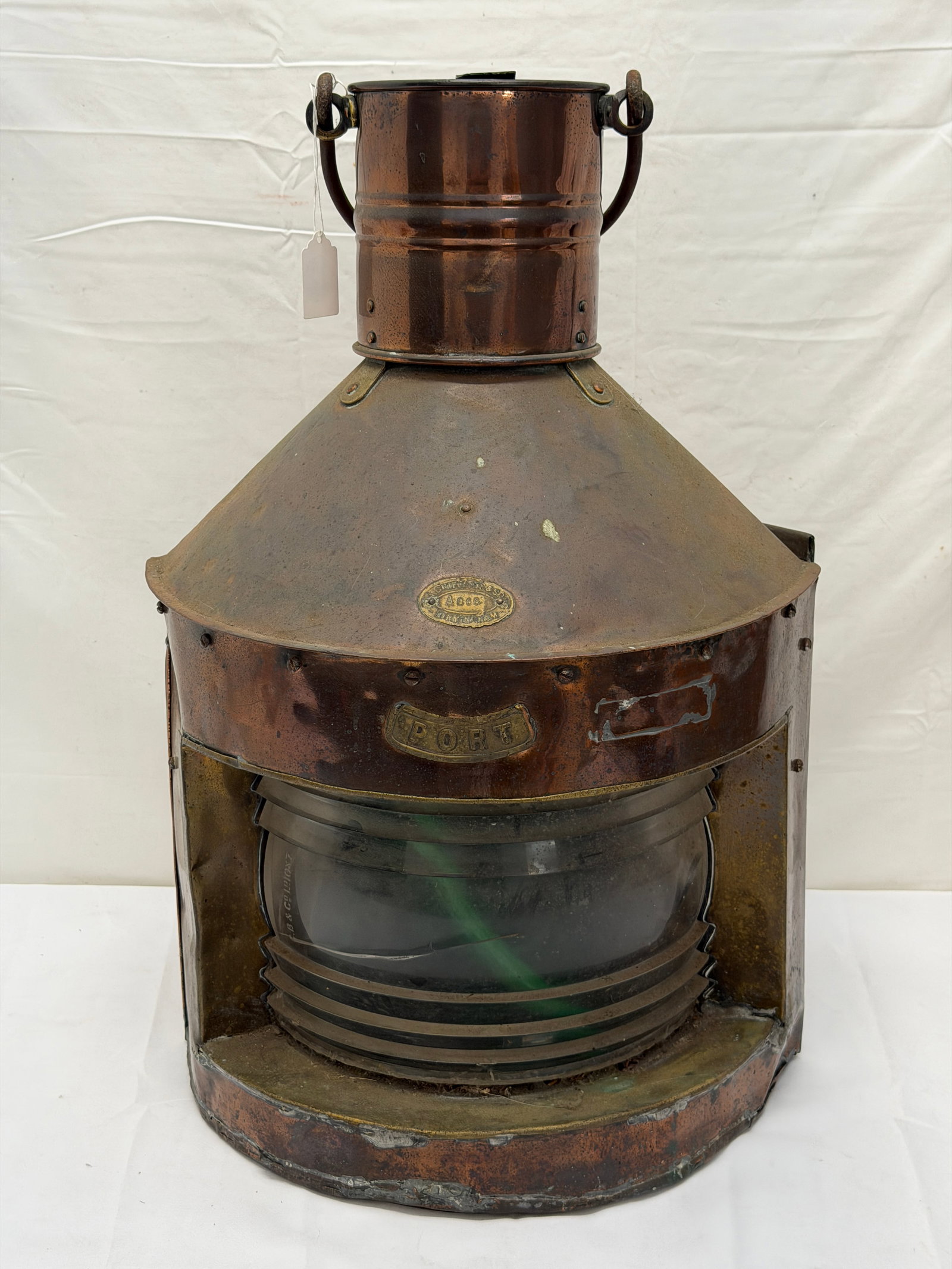 Antique Griffiths & Sons Maritime Nautical Navigation Port Lantern (1 of 9)