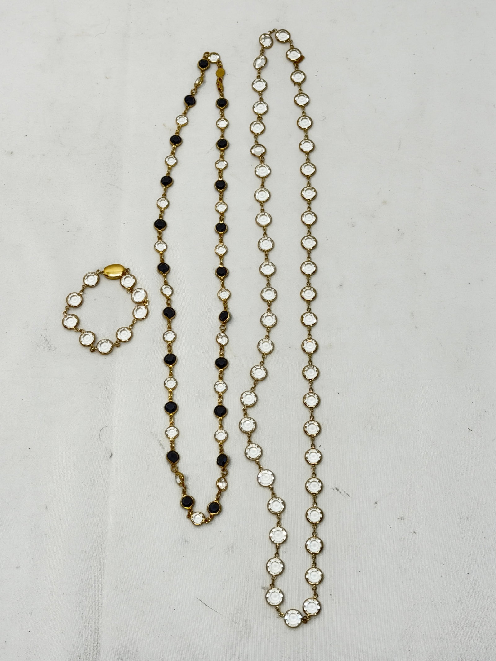 Vintage Swarovski Crystal Necklace + Bracelet, (1)Austrian Crystal Necklace (1 of 9)