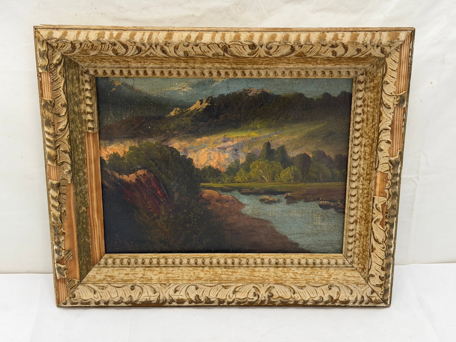 William Keith (1838-1911) Signed Antique Original Oil on Board - Framed 13" x 16", Sight 9" x 12" (1 of 4)