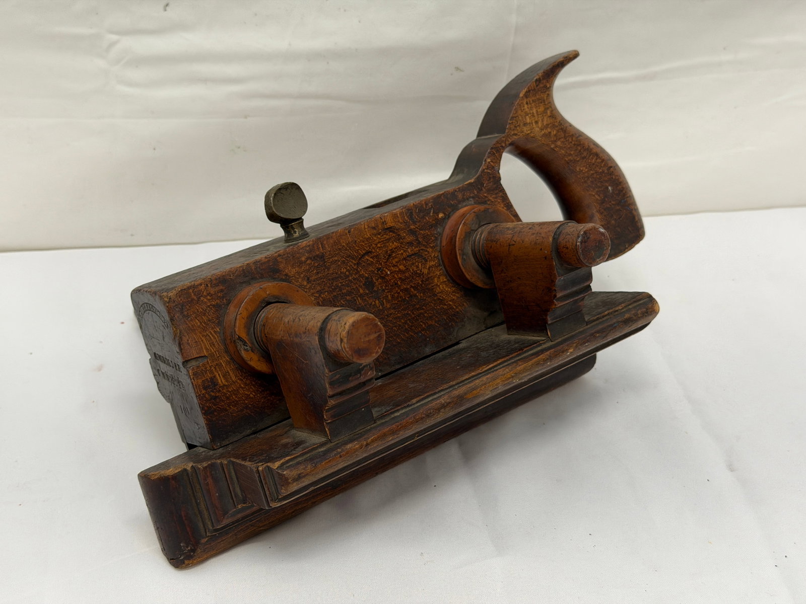 Antique Wooden Plow Plane Tool G.W. Mitter (1 of 6)