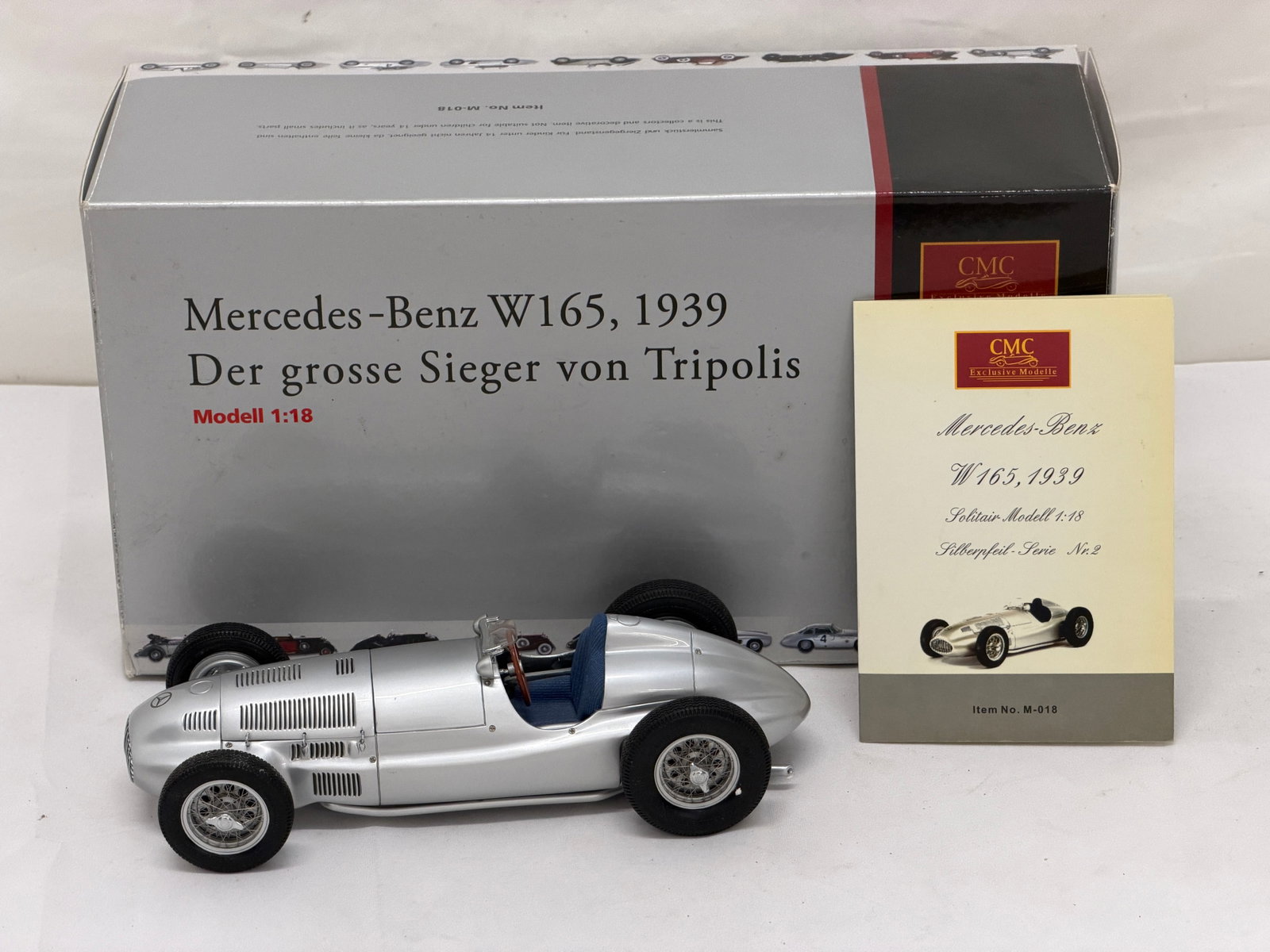 CMC German DieCast Mercedes-Benz W165 1939 Tripolis with Original Box (1 of 5)
