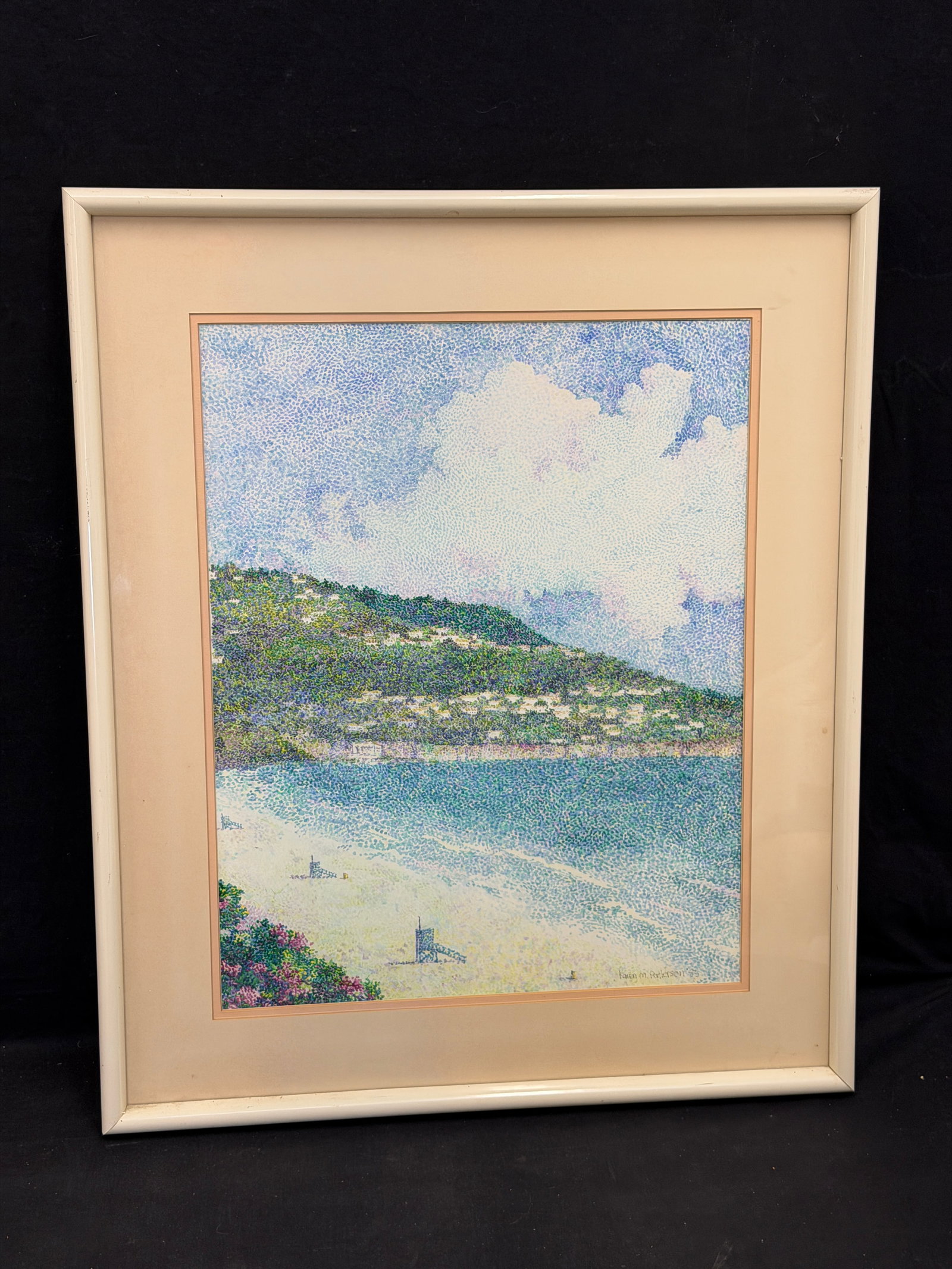 Karen Patterson Original Watercolor, Signed - Framed 22.5" x 27" (1 of 3)