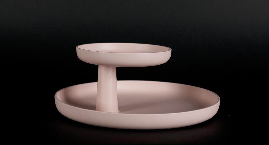 Morrison, Jasper: Etagere Rotary Tray: Jasper Morrison, Etagere Rotary Tray Plastic, colored, 2014; H 11.5 cm, Diameter 29.5 cm; Design for Vitra