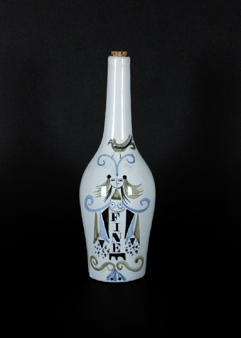 Capron, Roger: Roger Capron; 1906 - 1983 Bottle Ceramic, glazed; H 30 cm; inscribed ''Capron Vallauris''