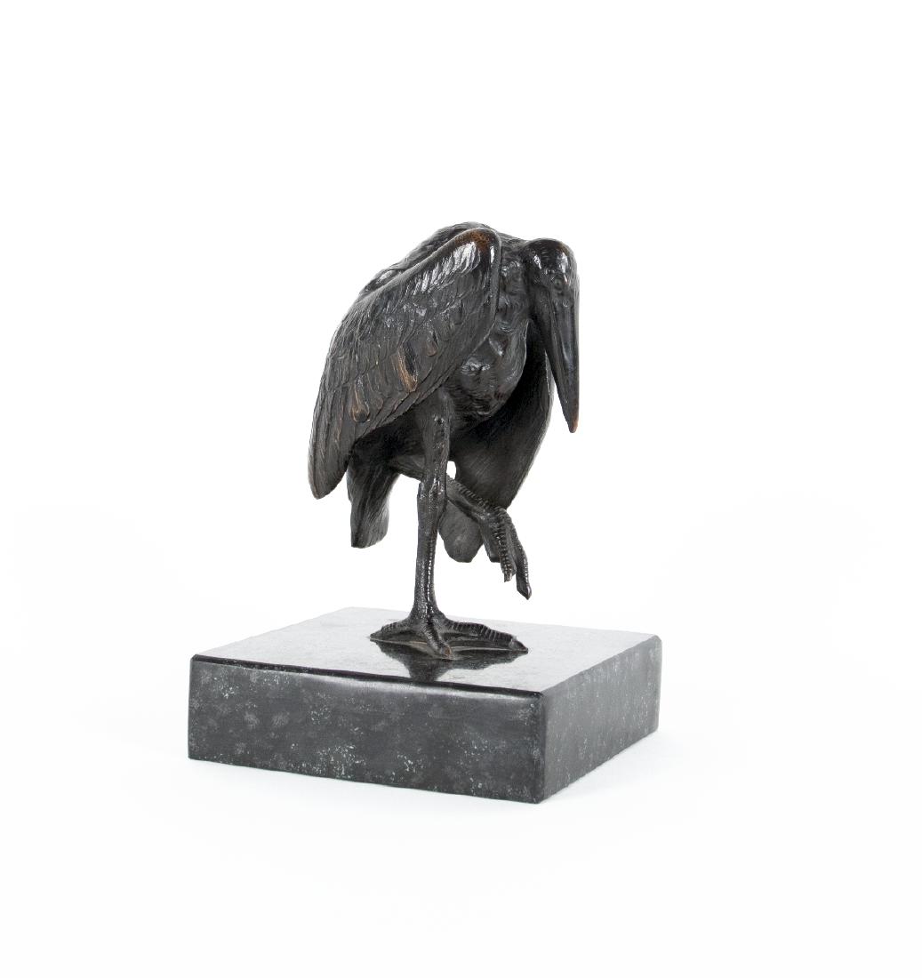 ZELEZNY, FRANZ: Attributed to Franz Zelezny 1866 - 1932 Marabu Bronze; H 13.5 cm