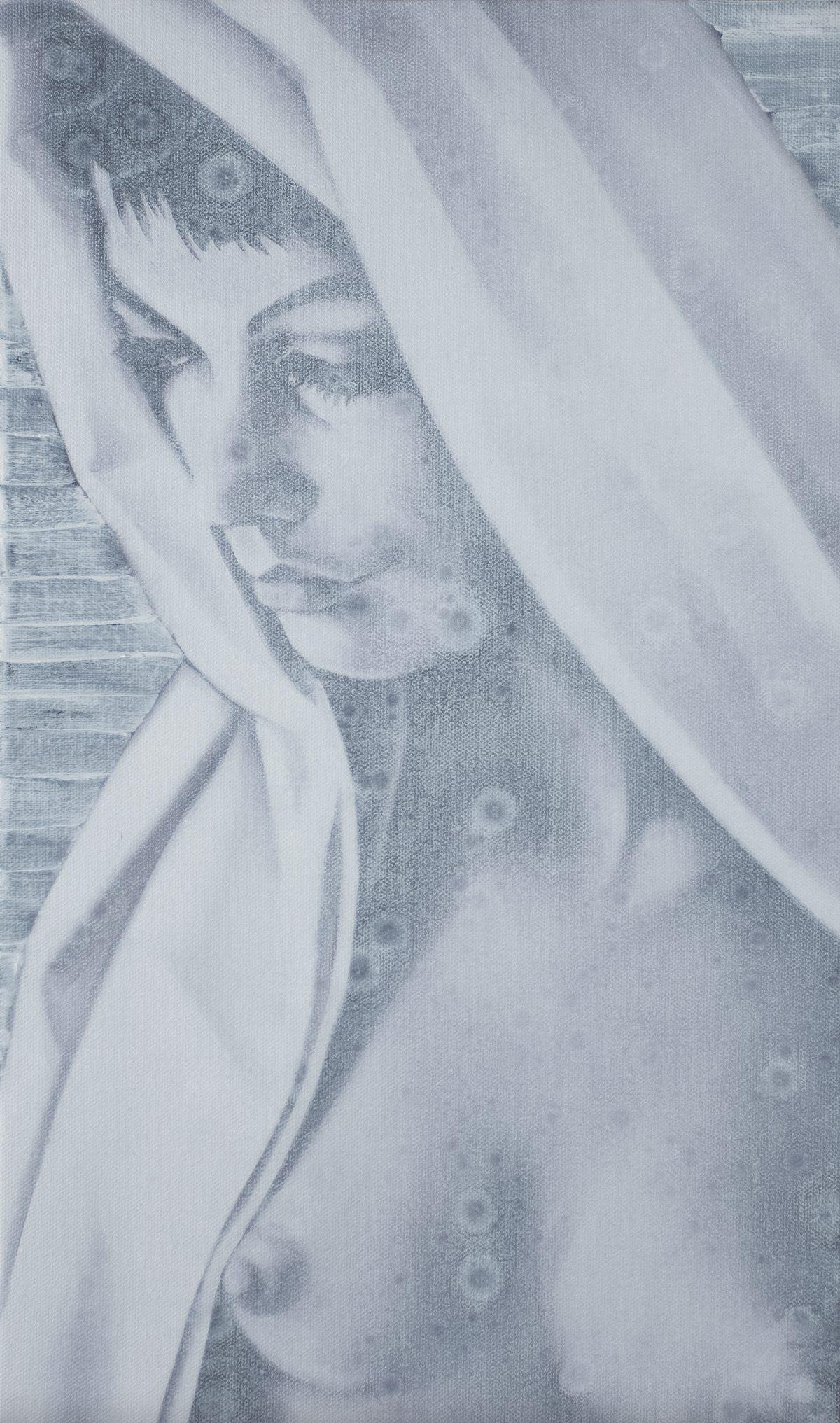 Elsner, Slawomir: Panorama/Maedchen der Woche: Slawomir Elsner 1976 Girl of the week / Panorama Oil print technique on canvas; H 45 cm, W 26.5 cm; verso signed, numbered, dated and inscribed ''Slawomir Elsner 2008 6/24 + 4AP Panorama Edition''