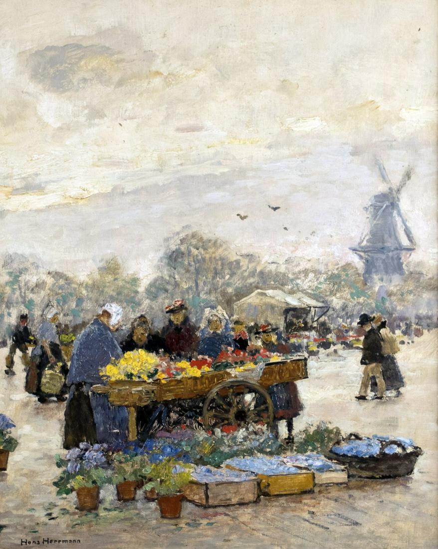 Herrmann, Hans: Blumenmarkt in den Niederlanden (1 of 1)