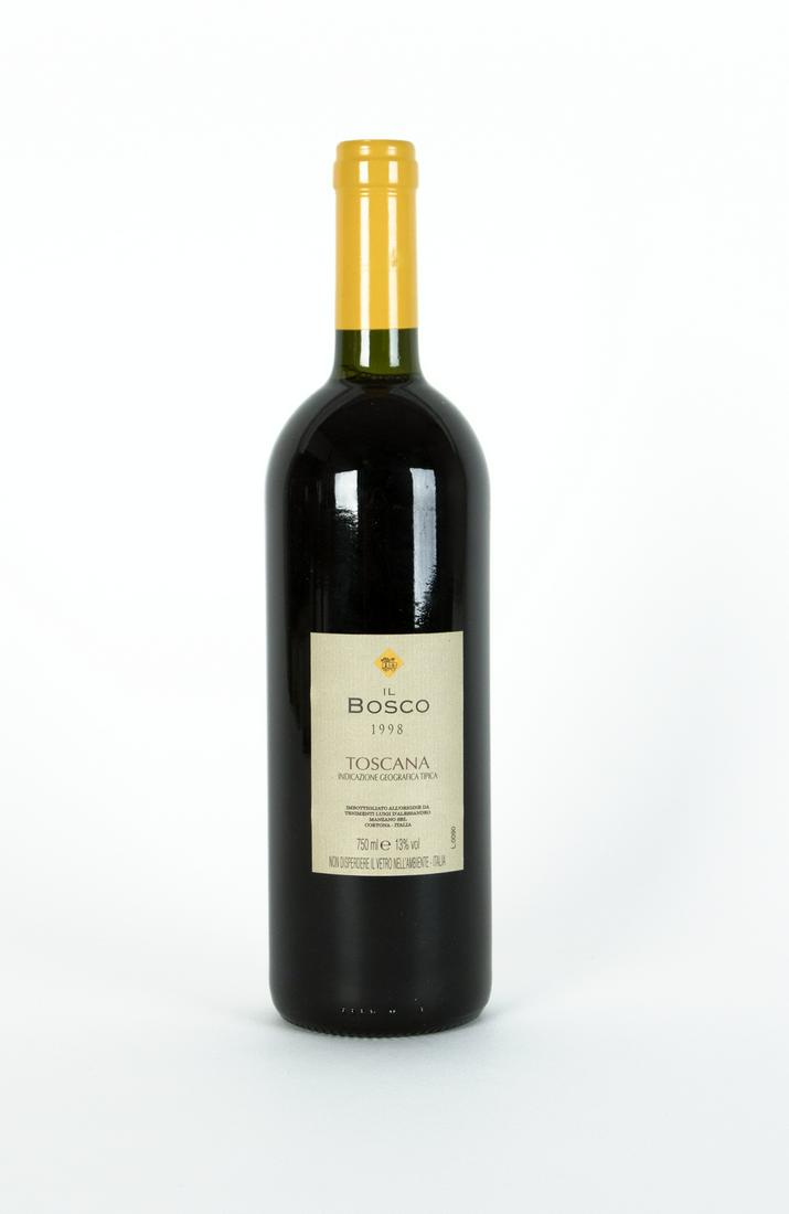 Il Bosco: D`Alessandro 1998, 12 Flaschen in originaler: Il Bosco D`Alessandro 1998, 12 bottles in the original wooden box Red wine in original wooden box; 13% vol.; 750 ml
