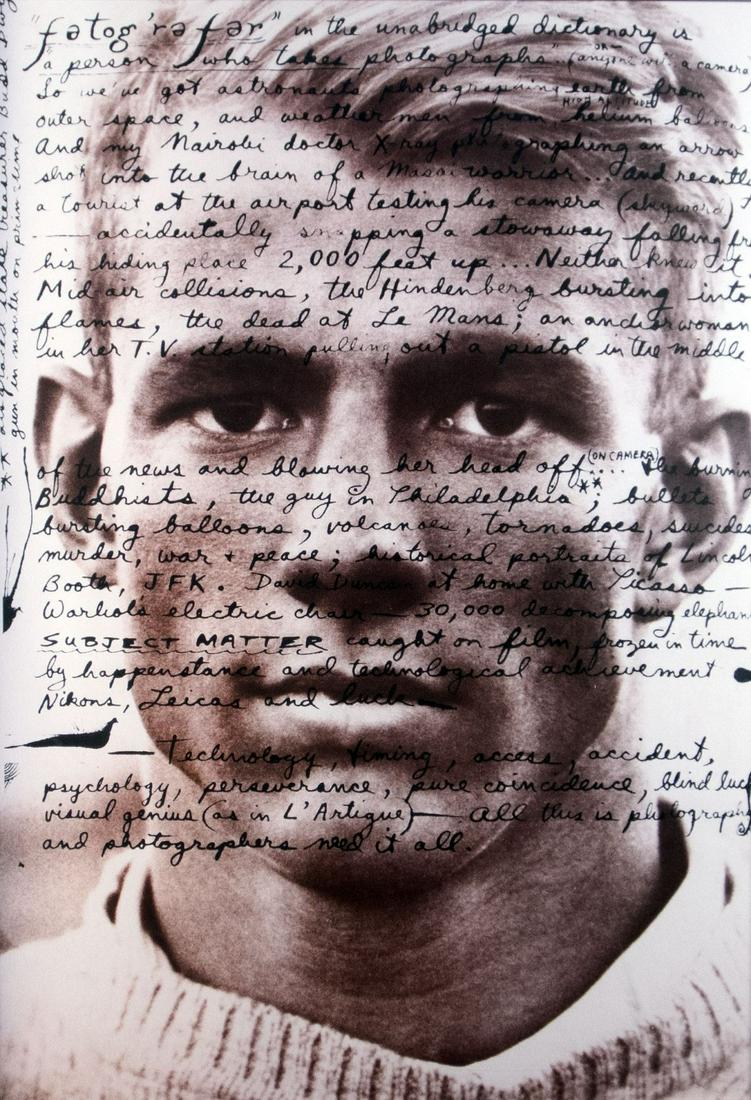 Beard, Peter: Portrait eines jungen Mannes: Peter Beard 1938 - 2020 Portrait of a young man Offset on paper; H 875 mm, W 595 mm