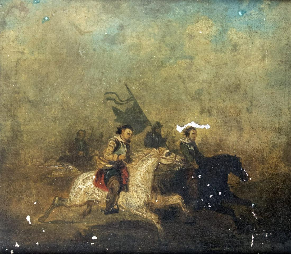 Maler des 19. Jh.: Attackierende Reiter (1 of 1)