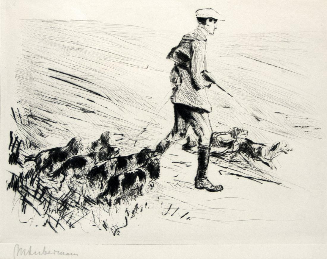 Liebermann, Max: Jaeger mit Hunden (1 of 1)