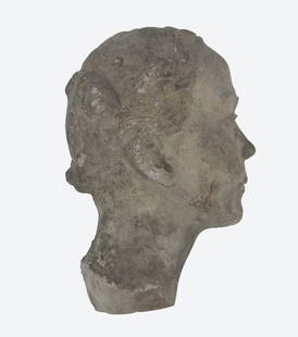 Breker, Arno: Portrait Frau Siemens: Arno Breker 1900 Elberfeld - 1991 Duesseldorf Portrait of Ms. Siemens Plaster maquette, patinated; H 31 cm; Wooden base not associated; see illustration in: Arno Breker par Charles Despiau, Paris 1942