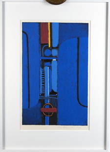 Ackermann, Max: Ohne Titel: Max Ackermann 1887 Berlin - 1975 Stuttgart Untitled Silkscreen on paper, 1972; H 500 mm, W 310 mm; signed and dated