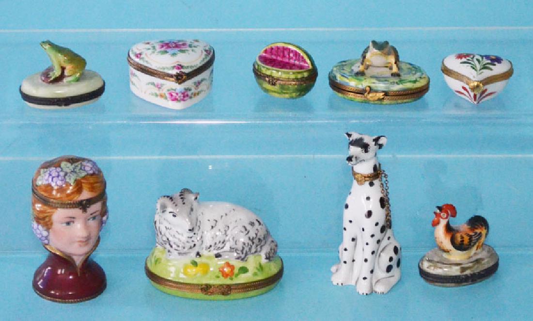 Great Lot Of Unusual Limoges Porcelain Boxes (1 of 2)