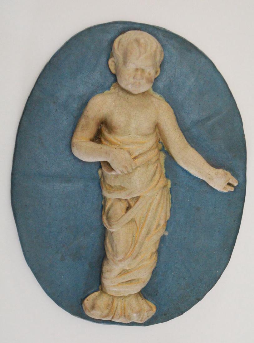 Monumental Signed Rookwood Faience  Figural Plaque (1 of 4)
