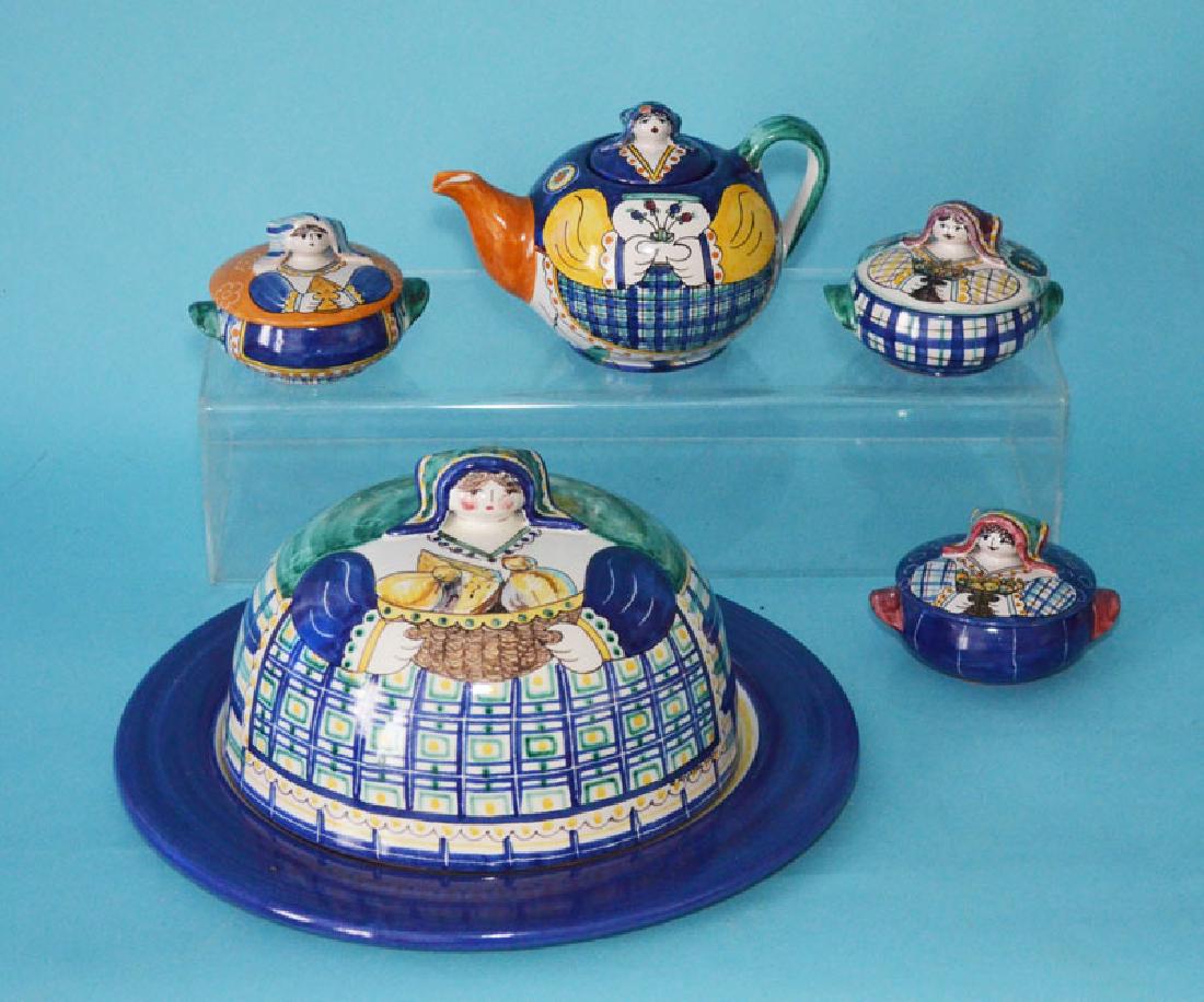 Lot Of 5 Vietri Italy Serving Pieces by Romolo Apicella (1 of 3)