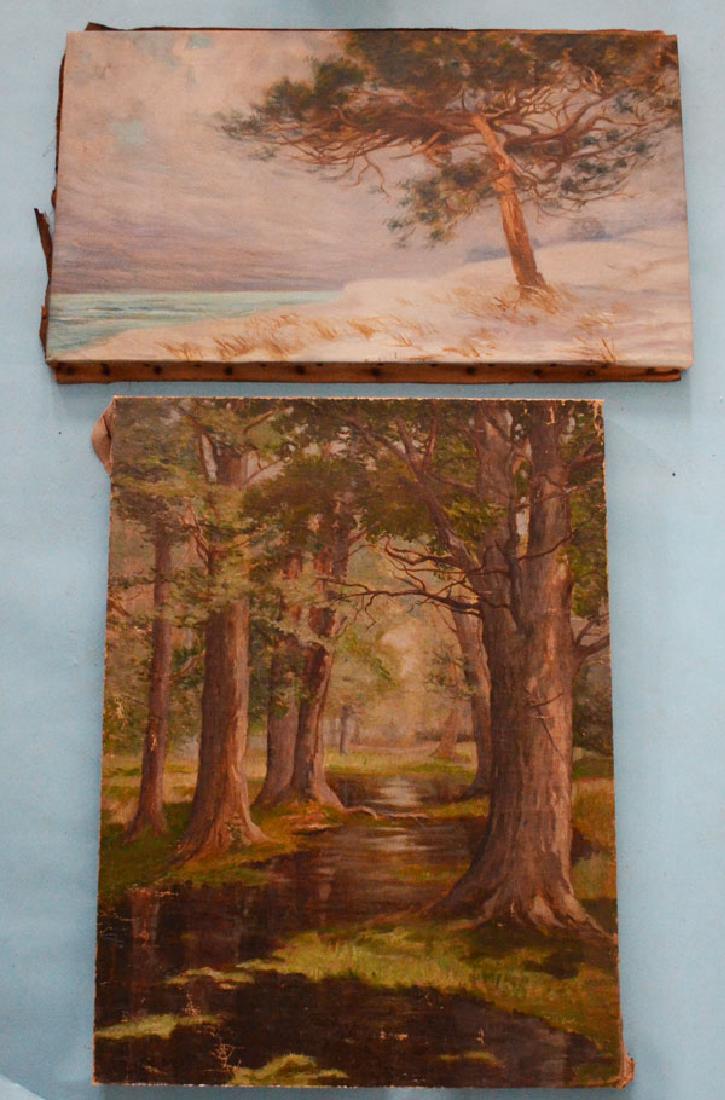 2  O/C Impressionist Paintings 1 Signed Louise Van Kamp (1 of 3)