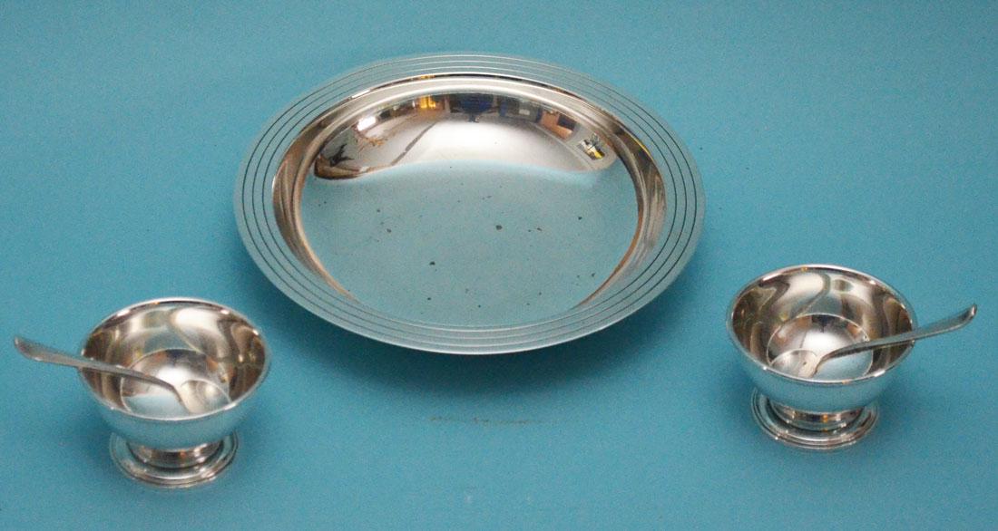 Tiffany & Co Sterling Silber Bowl with Individual Salts (1 of 3)