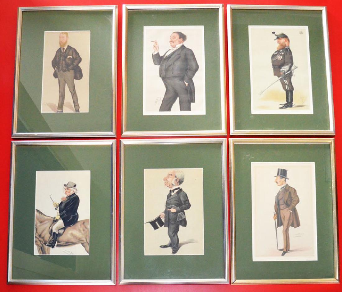 6 Framed Vanity Fair Spy Prints (1 of 4)