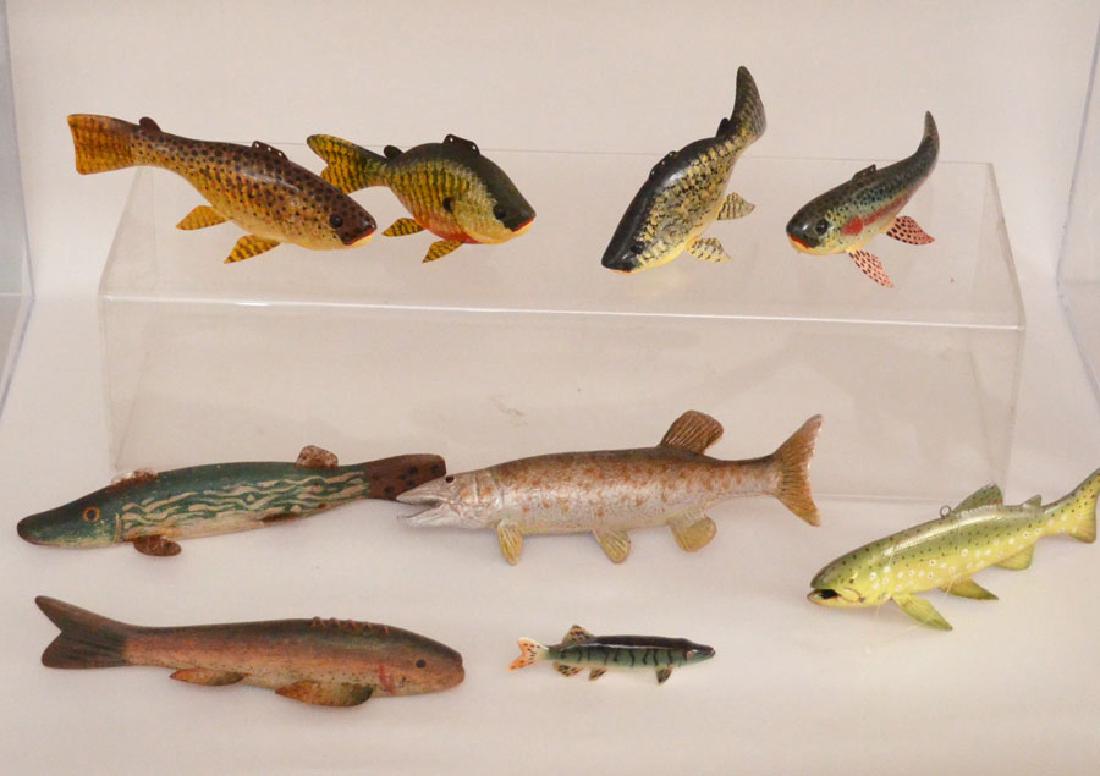 Collection of Fish Decoys Inc Carl Christiansen (1 of 3)