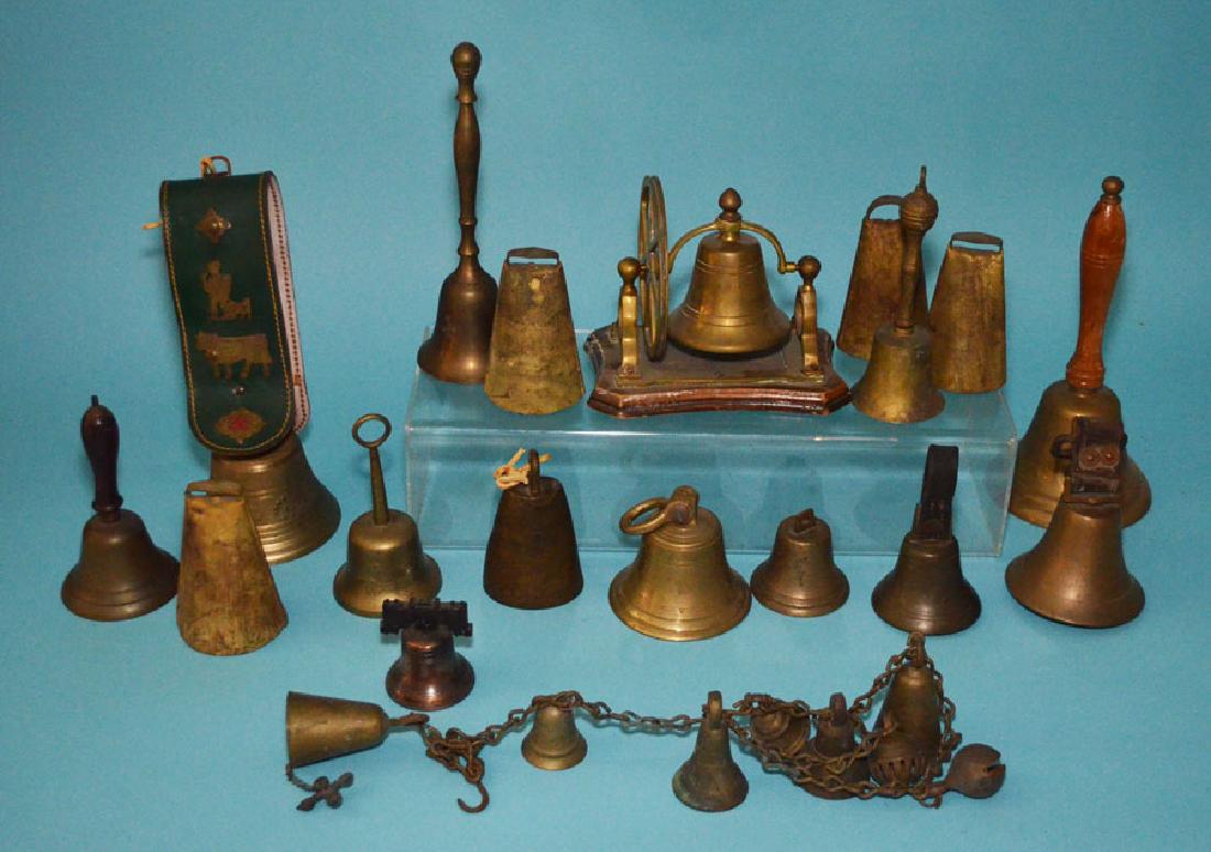 Large Collection of Brass Bells (1 of 4)
