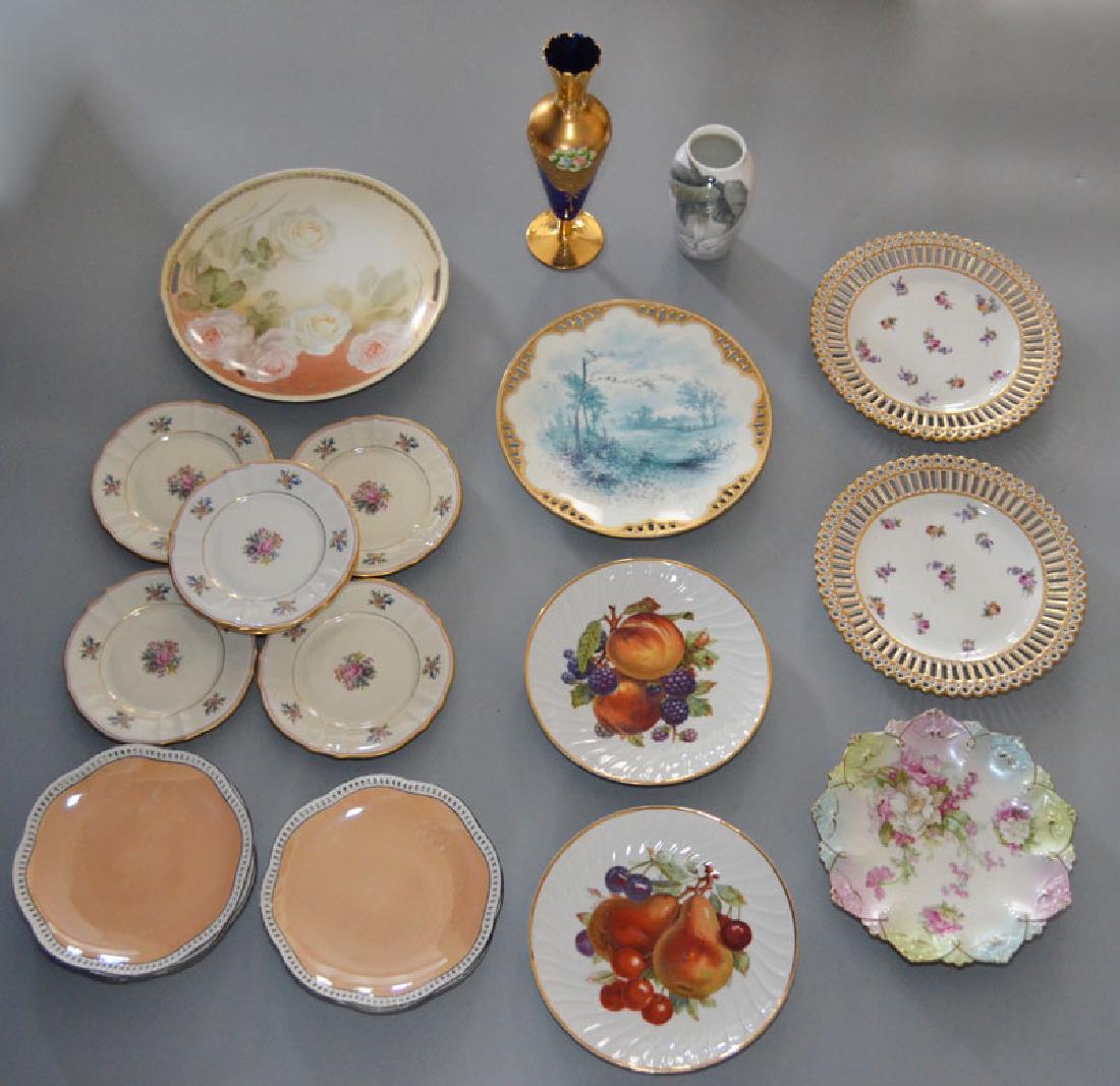 Continental Porcelain Lot (Limoges, Copenhagen) (1 of 2)