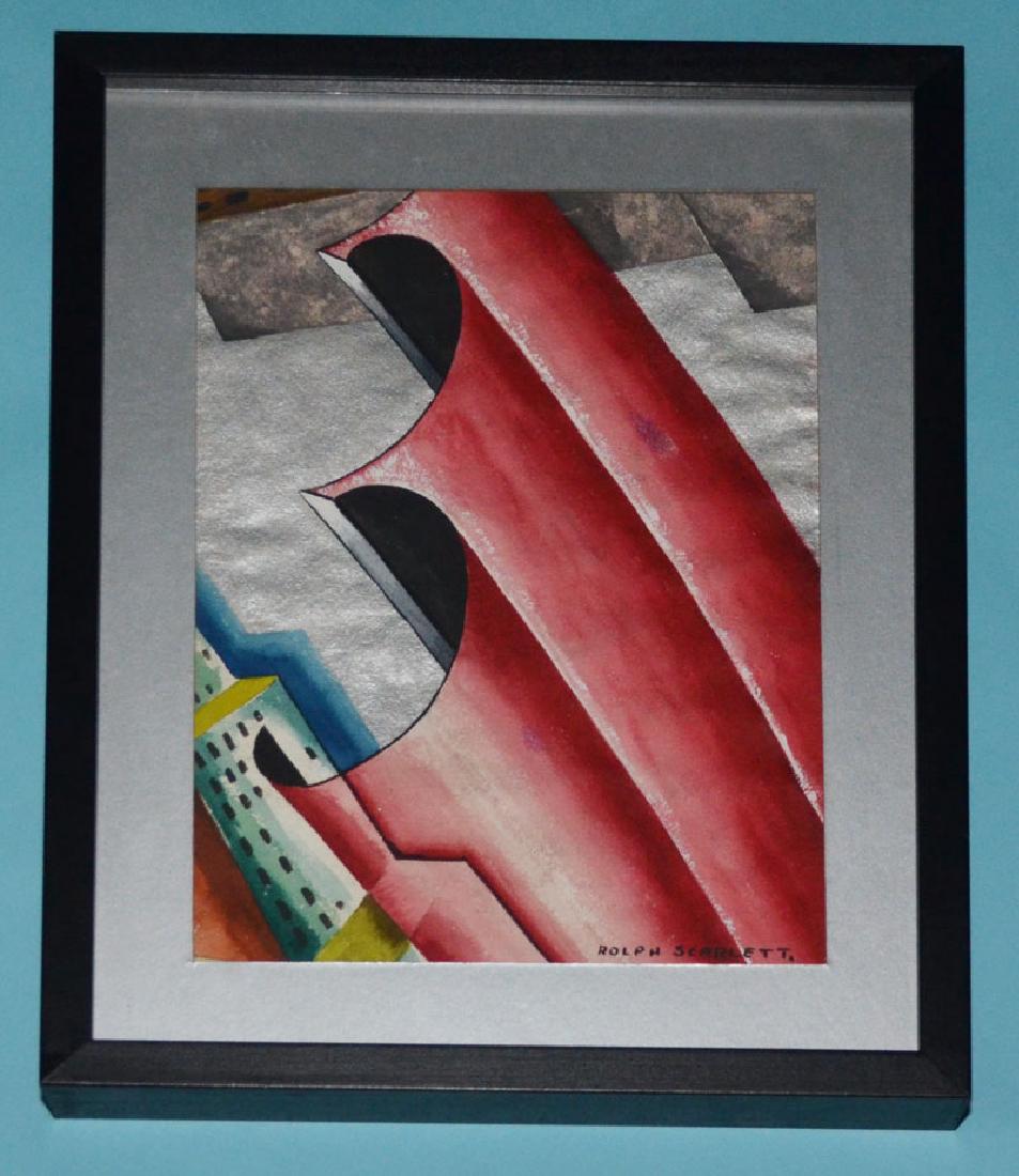 Rolph Scarlett Abstract Gouache Painting (1 of 1)