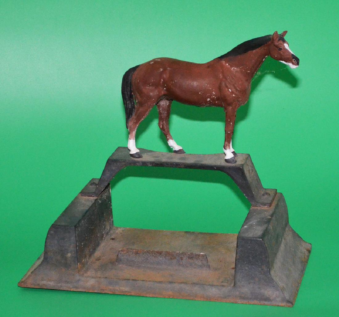 Full Bodied Cast Iron Horse Boot Scraper (1 of 1)