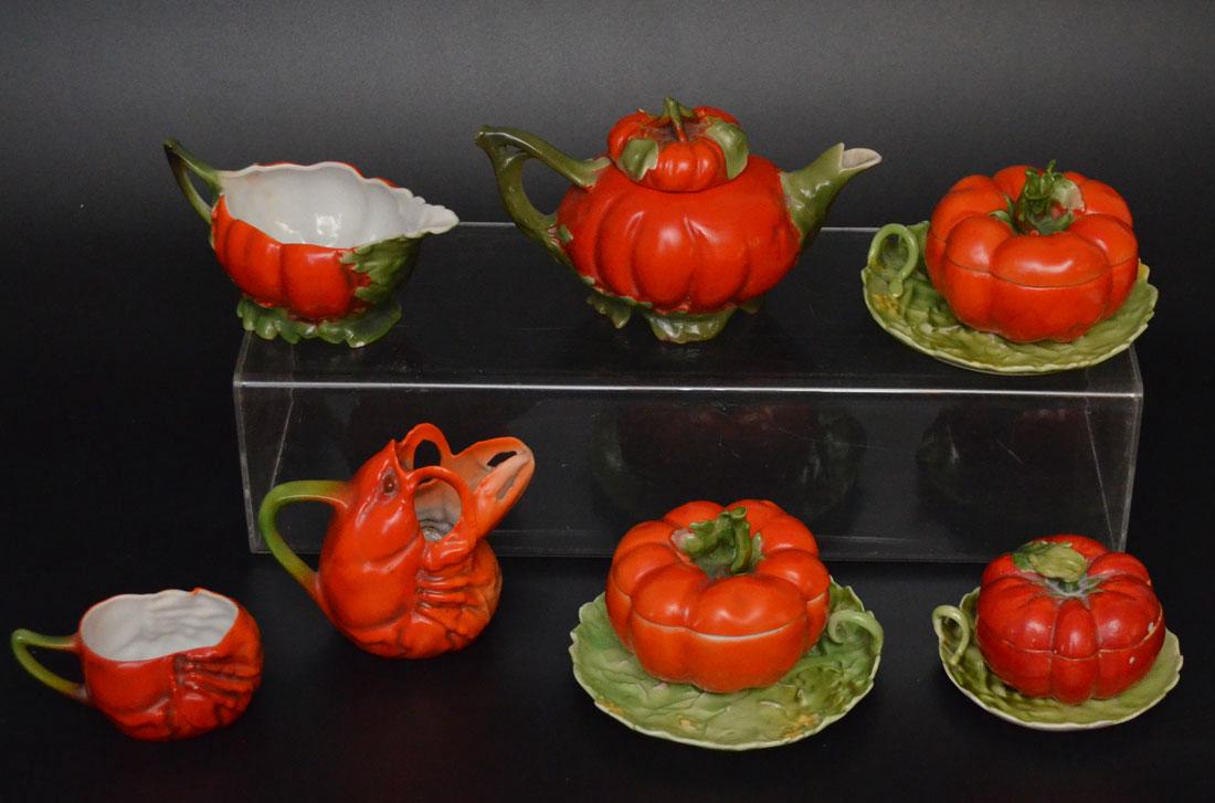 Royal Bayreuth Porcelain Tomato & Lobster Lot (1 of 1)