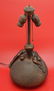 Lovely Art Nouveau Bronzed Pottery Nude Figural Lamp