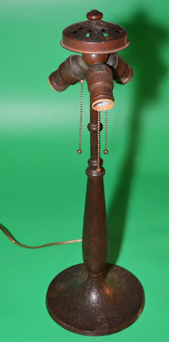 Handsome Vintage Signed Iron Handel Lamp Base (1 of 4)