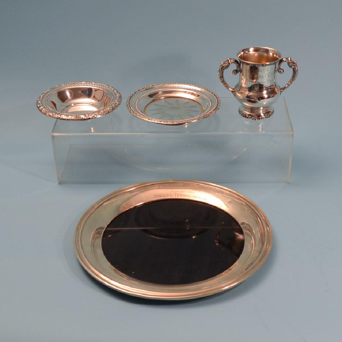 Heavy Group of Sterling Silver Award Accessories (1 of 4)