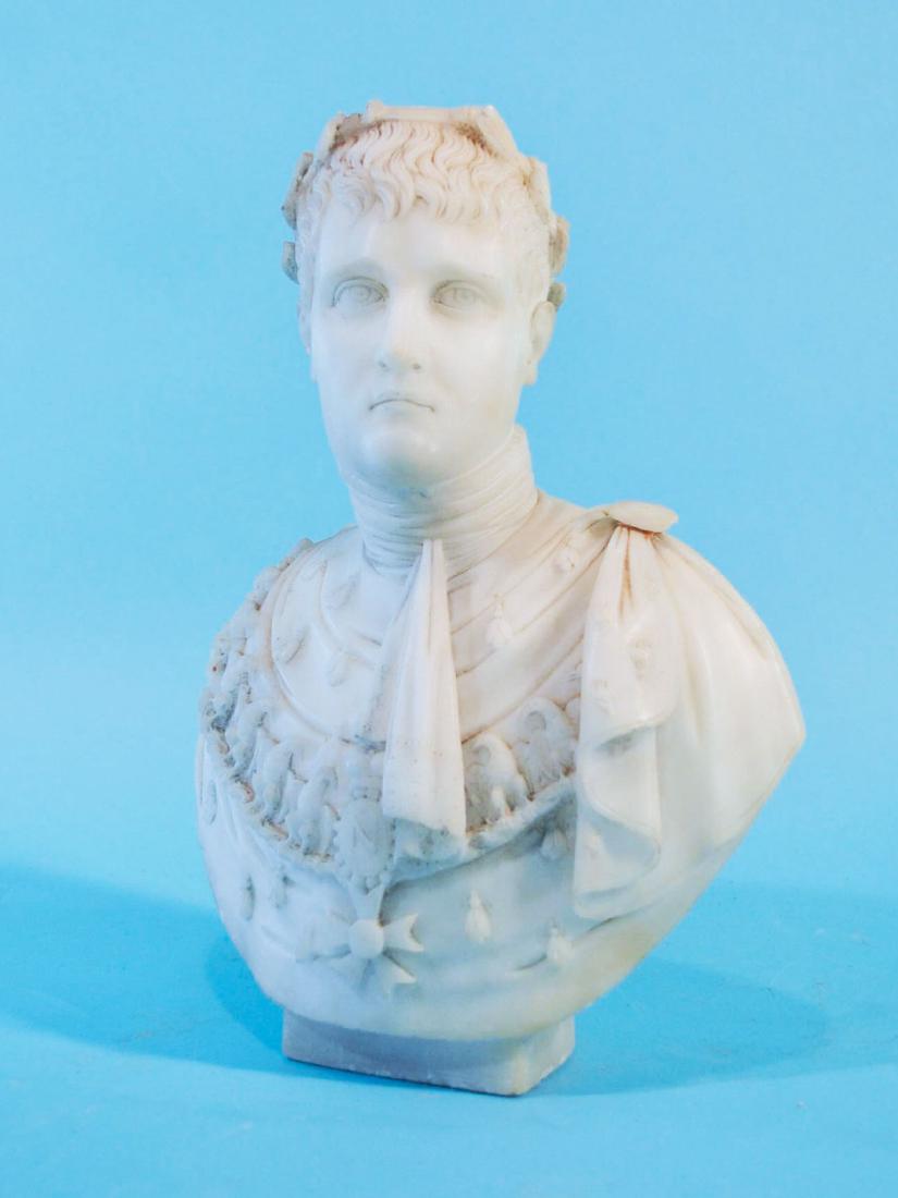 Napoleon Bonaparte Alabaster Bust (1 of 2)
