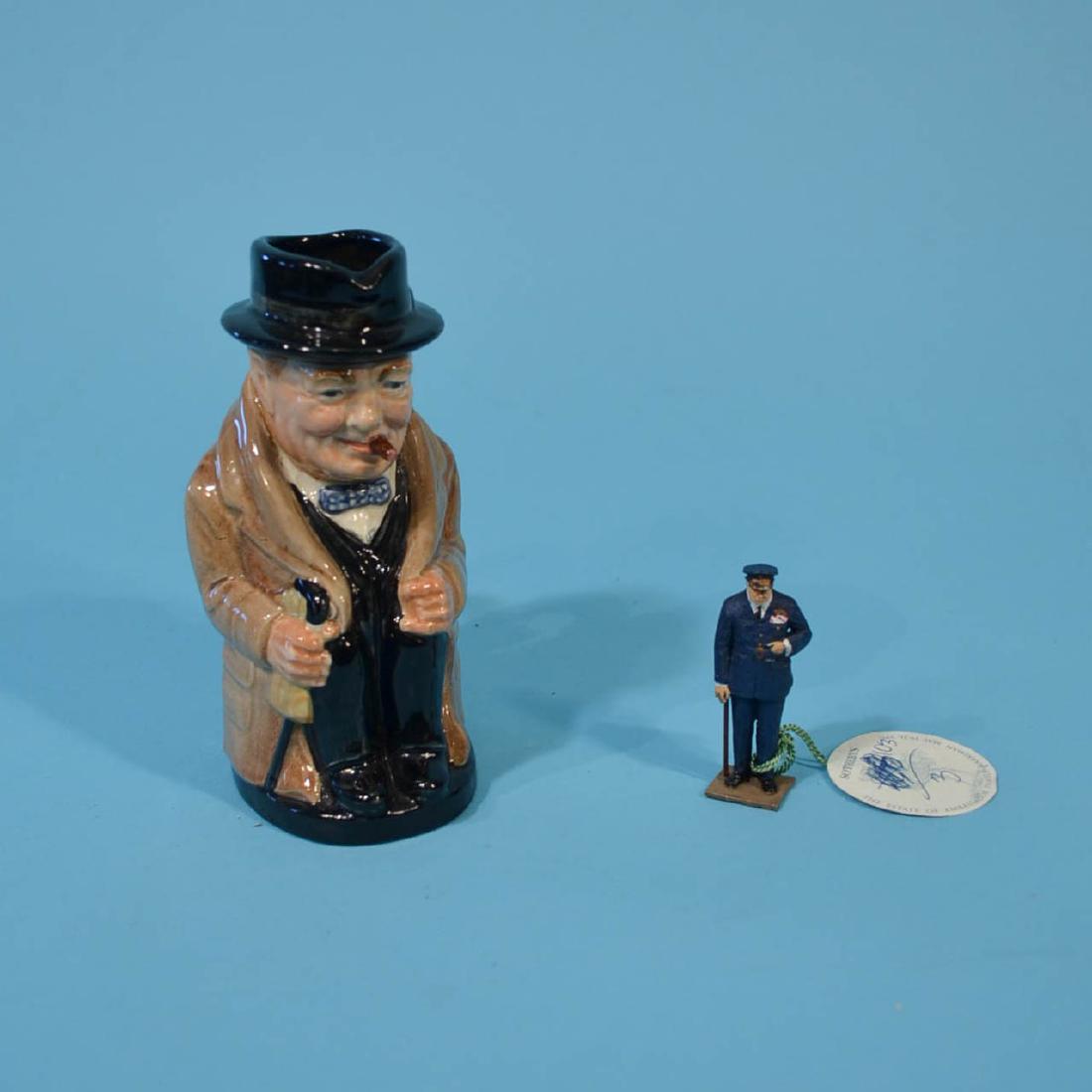 Pamela Harriman Estate Churchill Jug & Figure (1 of 5)