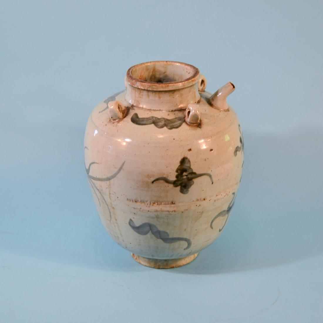 Asian Jug / Vessel With Dragon Decoration (1 of 3)