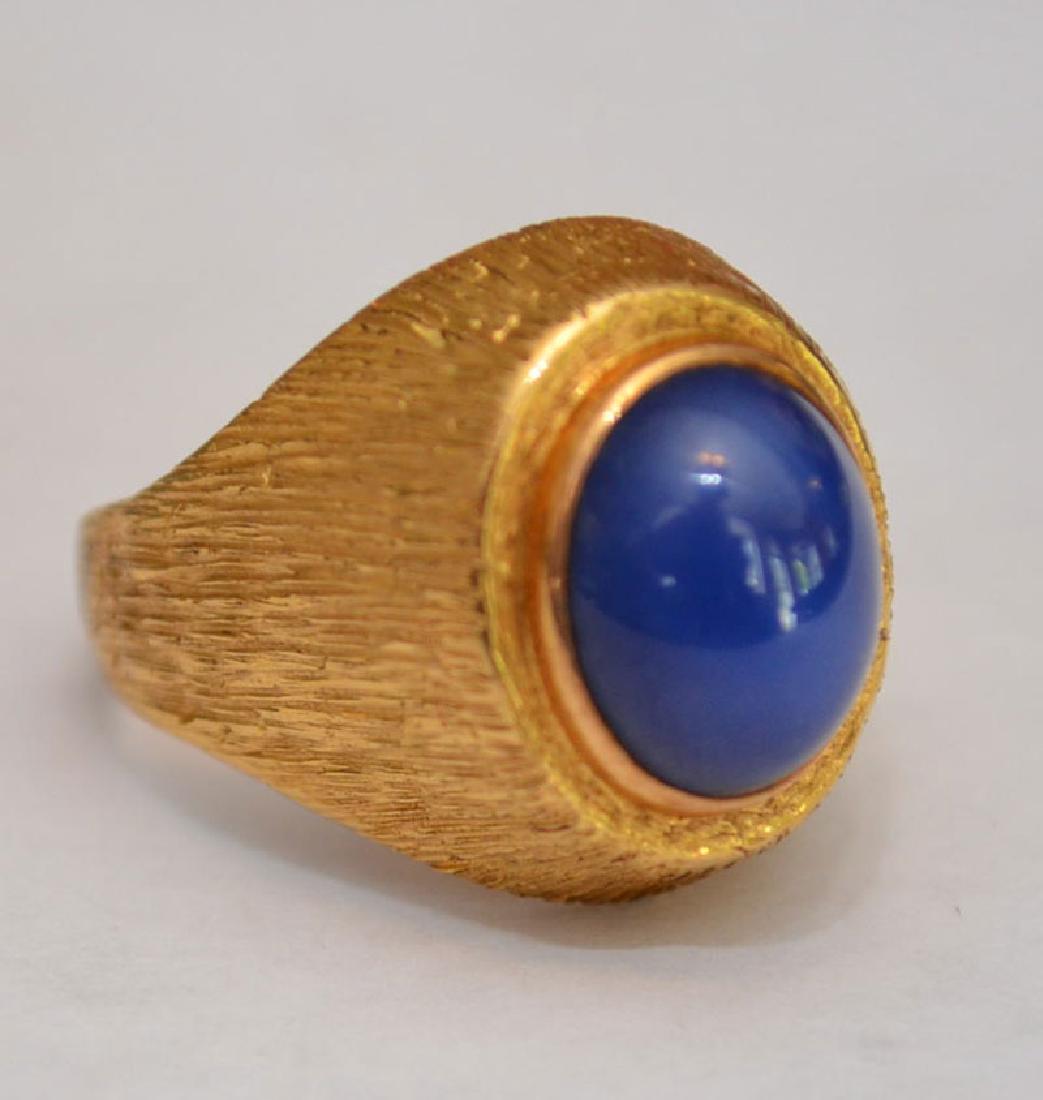Men's Fabulous 18K Gold Star Sapphire Ring (1 of 2)