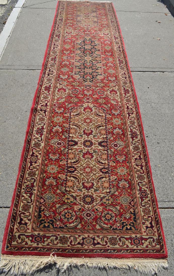 Vintage Oriental Rug Long Red Runner (1 of 4)