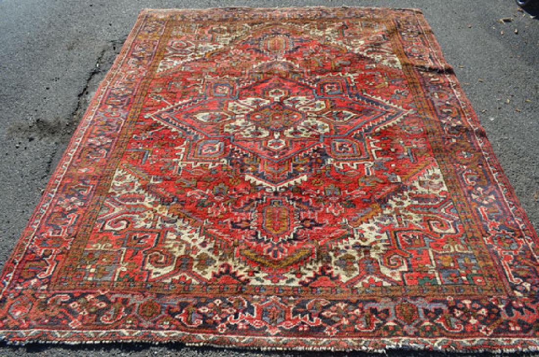 Vintage Iranian Made Wool Heriz Carpet / Rug (1 of 4)